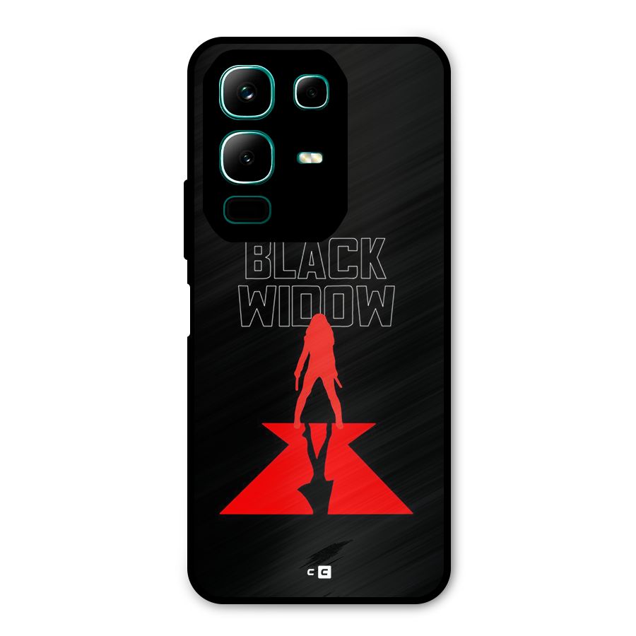 Black Widow Metal Back Case for Infinix Note 50x