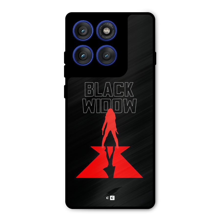 Black Widow Metal Back Case for Motorola Edge 60 Pro
