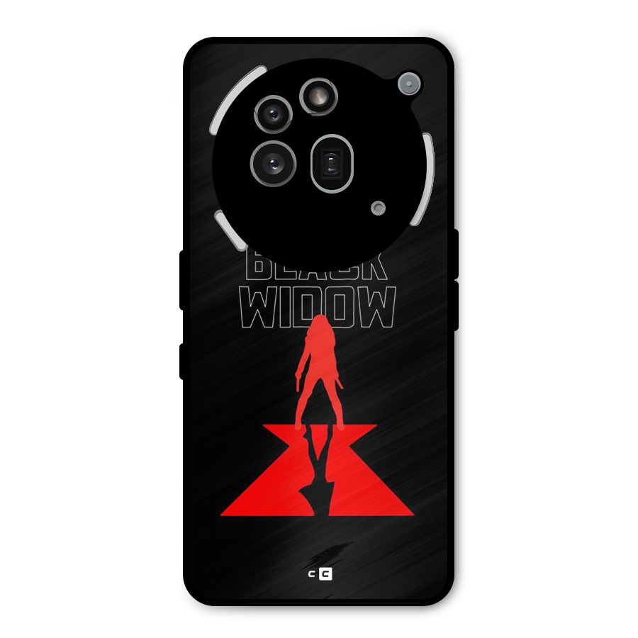 Black Widow Metal Back Case for Nothing Phone 3a Pro