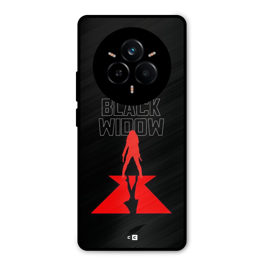 Black Widow Metal Back Case for Realme 14 Pro