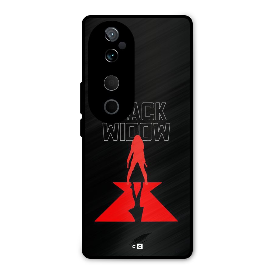 Black Widow Metal Back Case for Vivo T3 Ultra