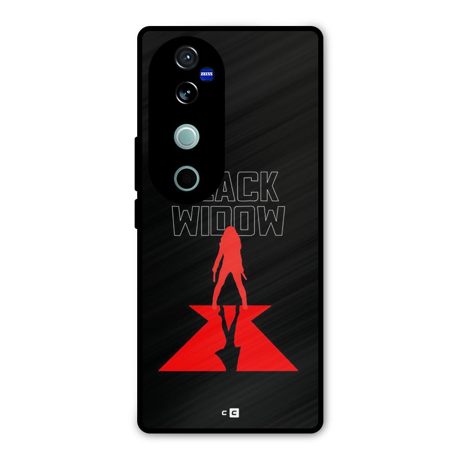 Black Widow Metal Back Case for Vivo V40