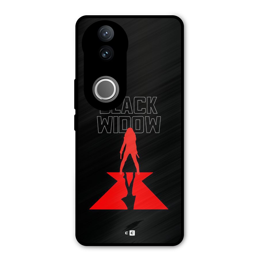 Black Widow Metal Back Case for Vivo V50