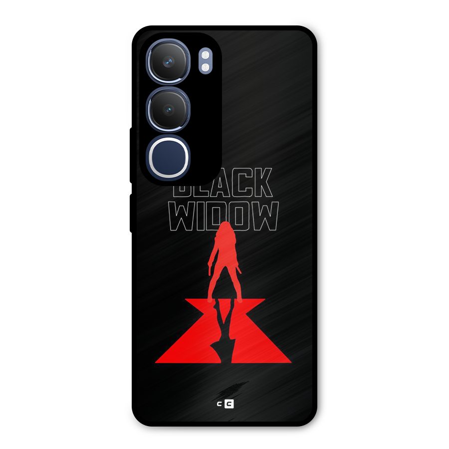 Black Widow Metal Back Case for Vivo Y29