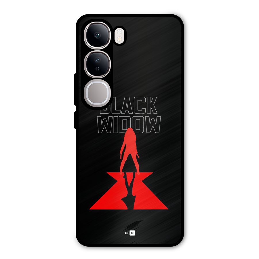 Black Widow Metal Back Case for Vivo Y300
