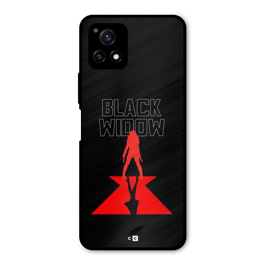 Black Widow Metal Back Case for Vivo Y72 5G