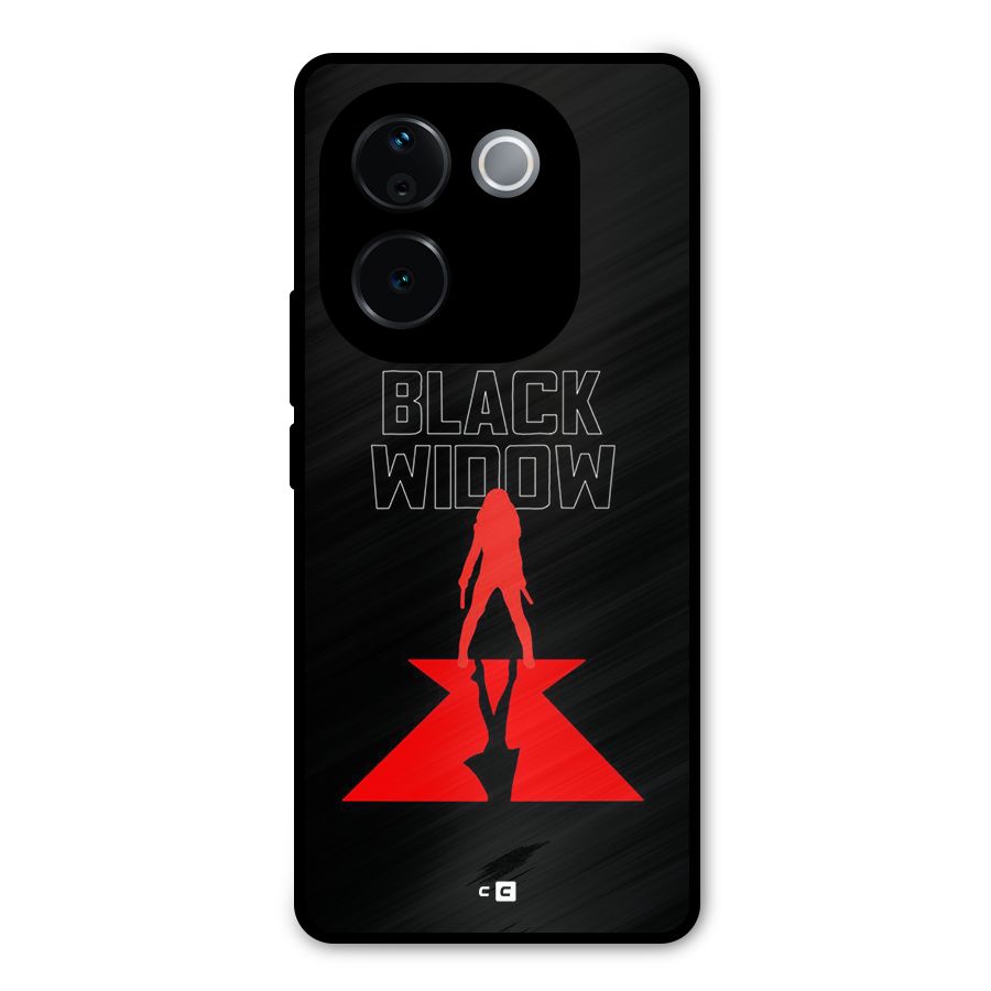 Black Widow Metal Back Case for iQOO Z9s Pro