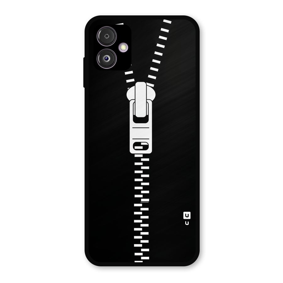 Black Zipper Metal Back Case for Galaxy F14