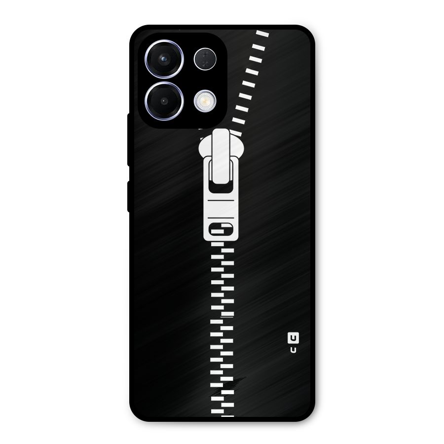 Black Zipper Metal Back Case for Oppo K13