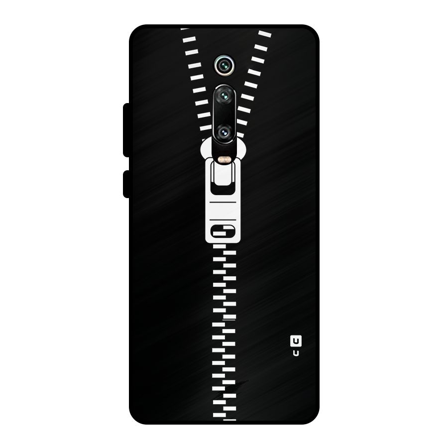 Black Zipper Metal Back Case for Redmi K20