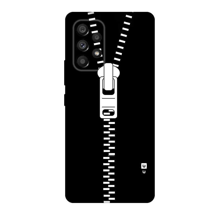 Black Zipper Original Polycarbonate Back Case for Galaxy A53 5G