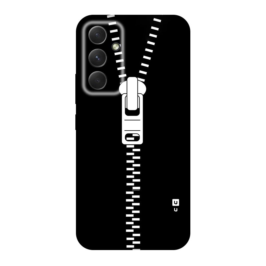 Black Zipper Original Polycarbonate Back Case for Galaxy A54