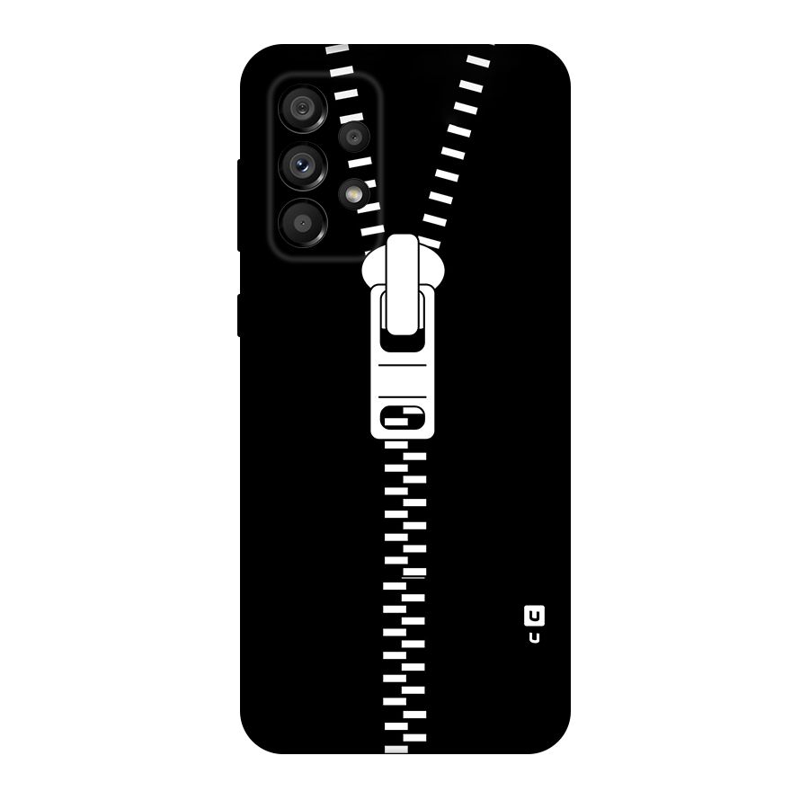Black Zipper Original Polycarbonate Back Case for Galaxy A73 5G