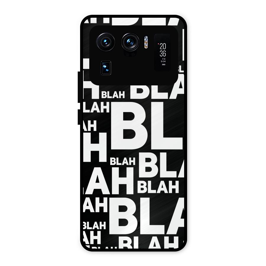 Blah Blah Pattern Metal Back Case for Mi 11 Ultra