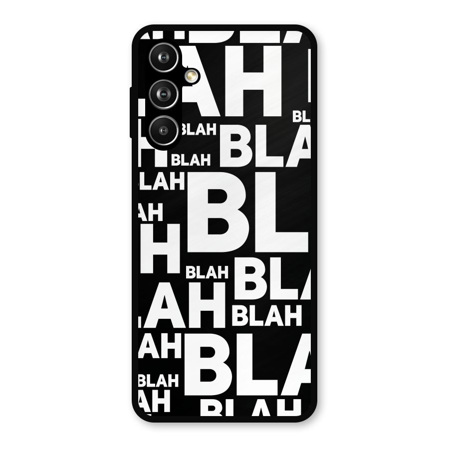 Blah Blah Pattern Metal Back Case for Samsung Galaxy M54