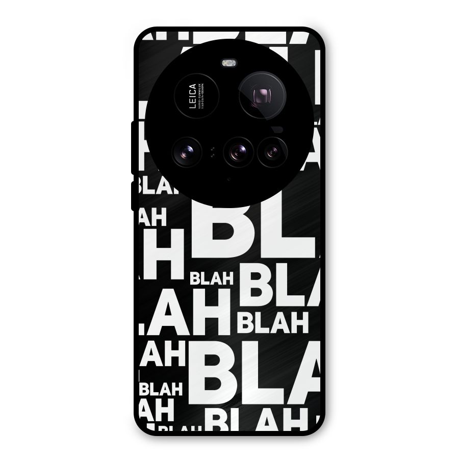 Blah Blah Pattern Metal Back Case for Xiaomi 15 Ultra
