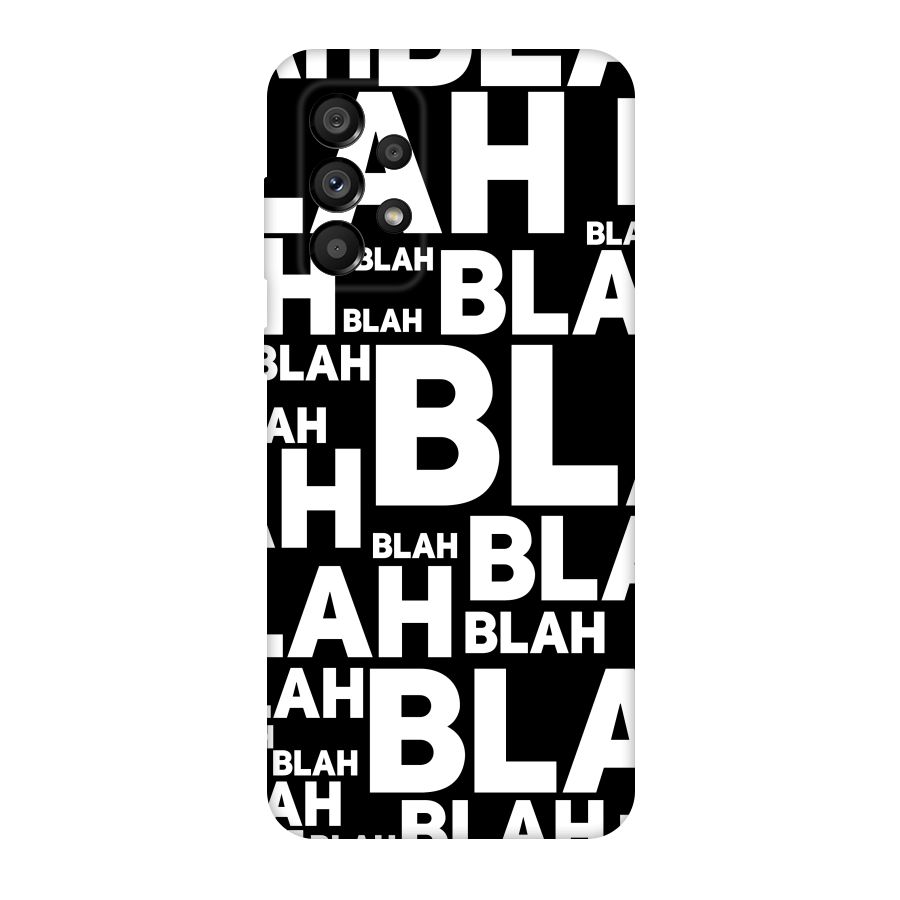 Blah Blah Pattern Original Polycarbonate Back Case for Galaxy A73 5G