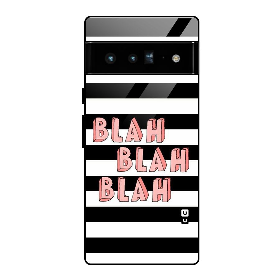 Blah Bold Stripes Glass Back Case for Google Pixel 6 Pro