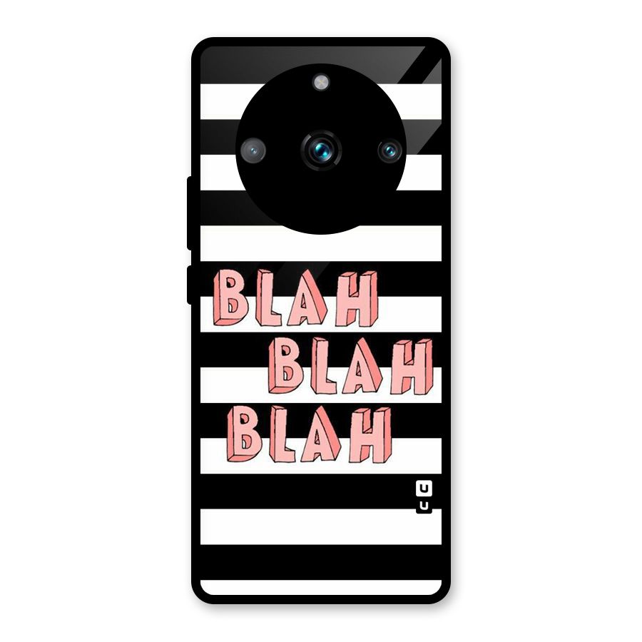 Blah Bold Stripes Glass Back Case for Realme Narzo 60 Pro