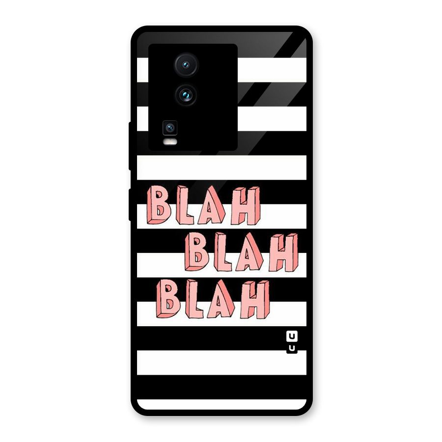 Blah Bold Stripes Glass Back Case for Vivo iQOO Neo 7