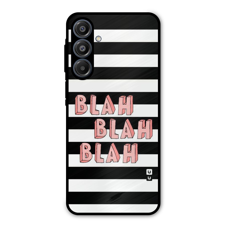 Blah Bold Stripes Metal Back Case for Galaxy A16 5G