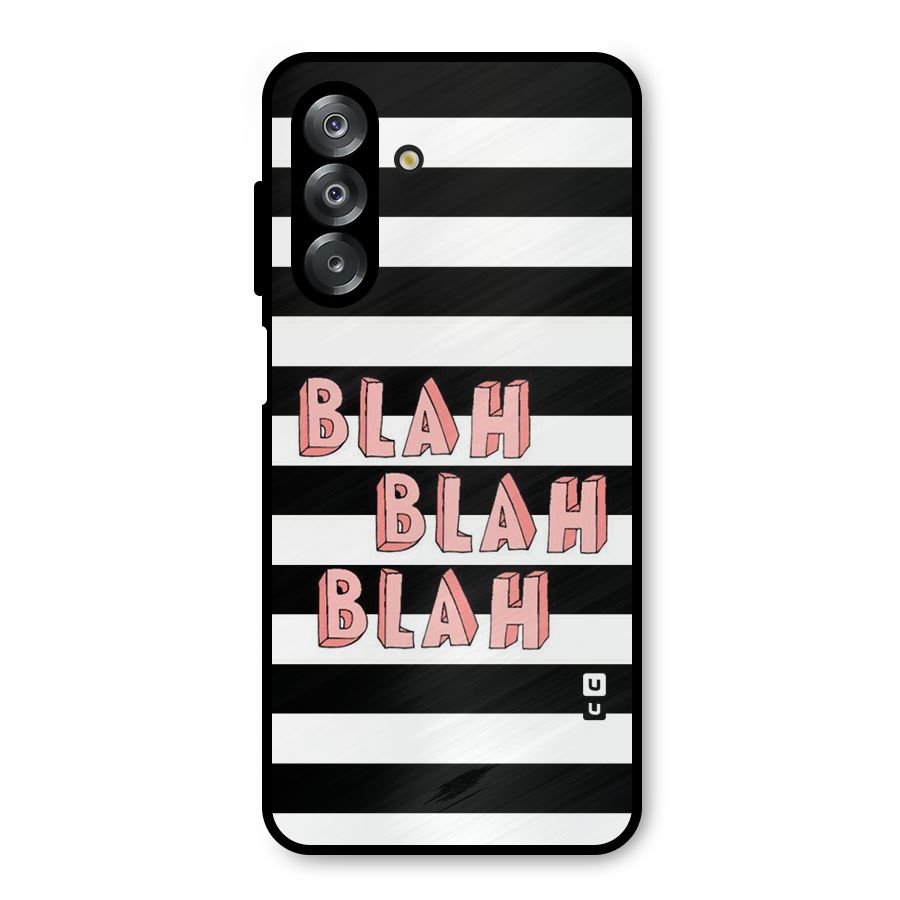 Blah Bold Stripes Metal Back Case for Galaxy A26
