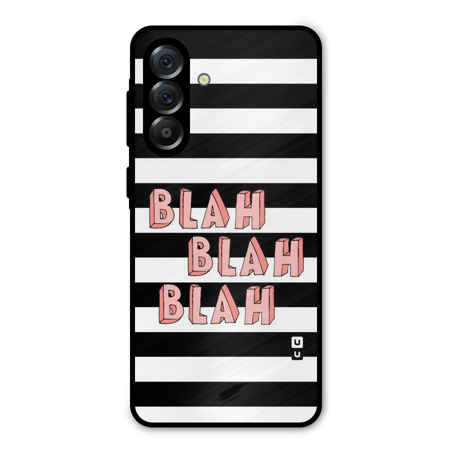 Blah Bold Stripes Metal Back Case for Galaxy A56