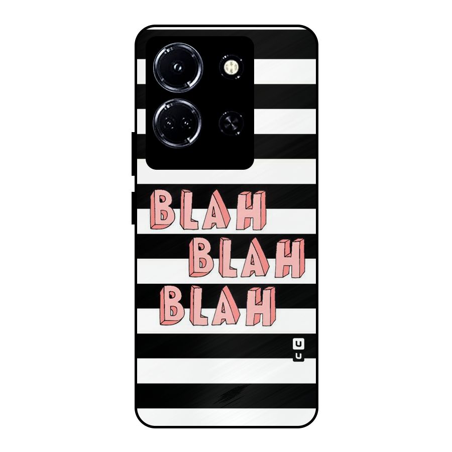 Blah Bold Stripes Metal Back Case for Infinix Note 30 5G