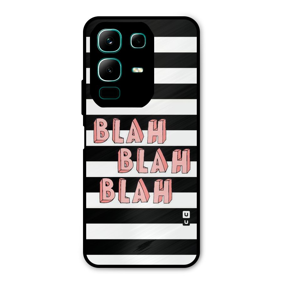 Blah Bold Stripes Metal Back Case for Infinix Note 50x