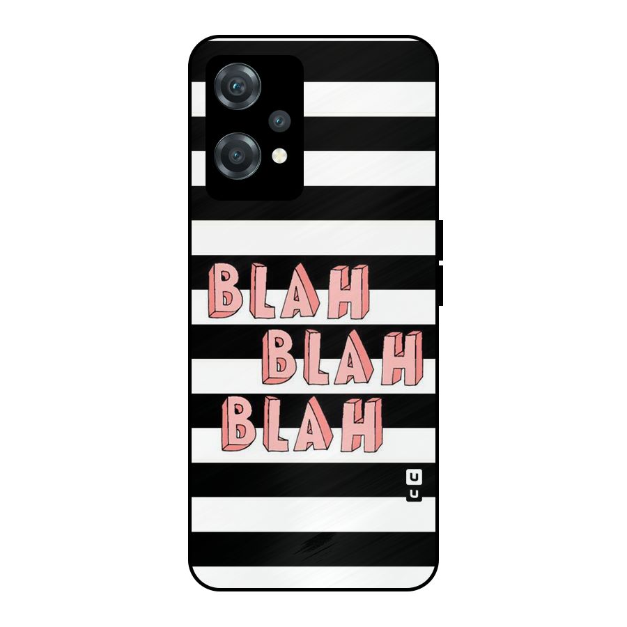Blah Bold Stripes Metal Back Case for OnePlus Nord CE 2 Lite 5G
