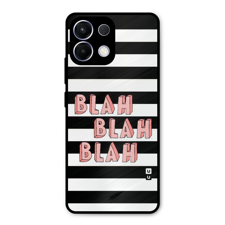Blah Bold Stripes Metal Back Case for Oppo K13