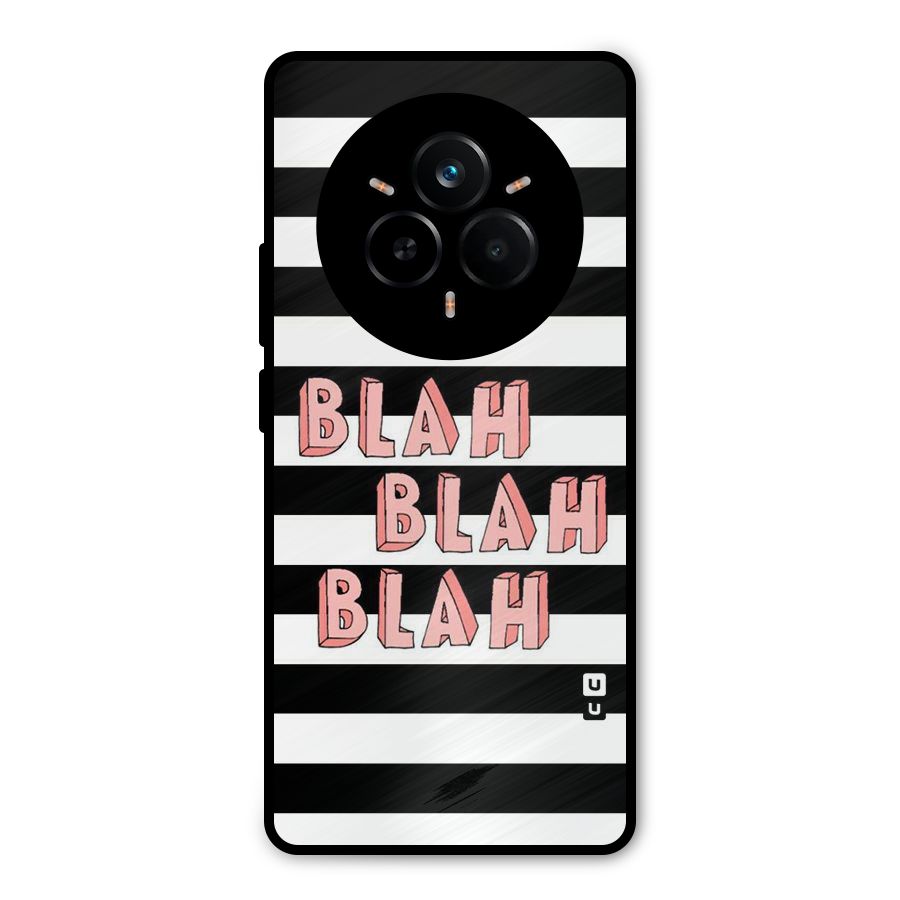 Blah Bold Stripes Metal Back Case for Realme 14 Pro Plus