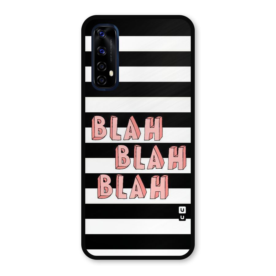 Blah Bold Stripes Metal Back Case for Realme Narzo 20 Pro