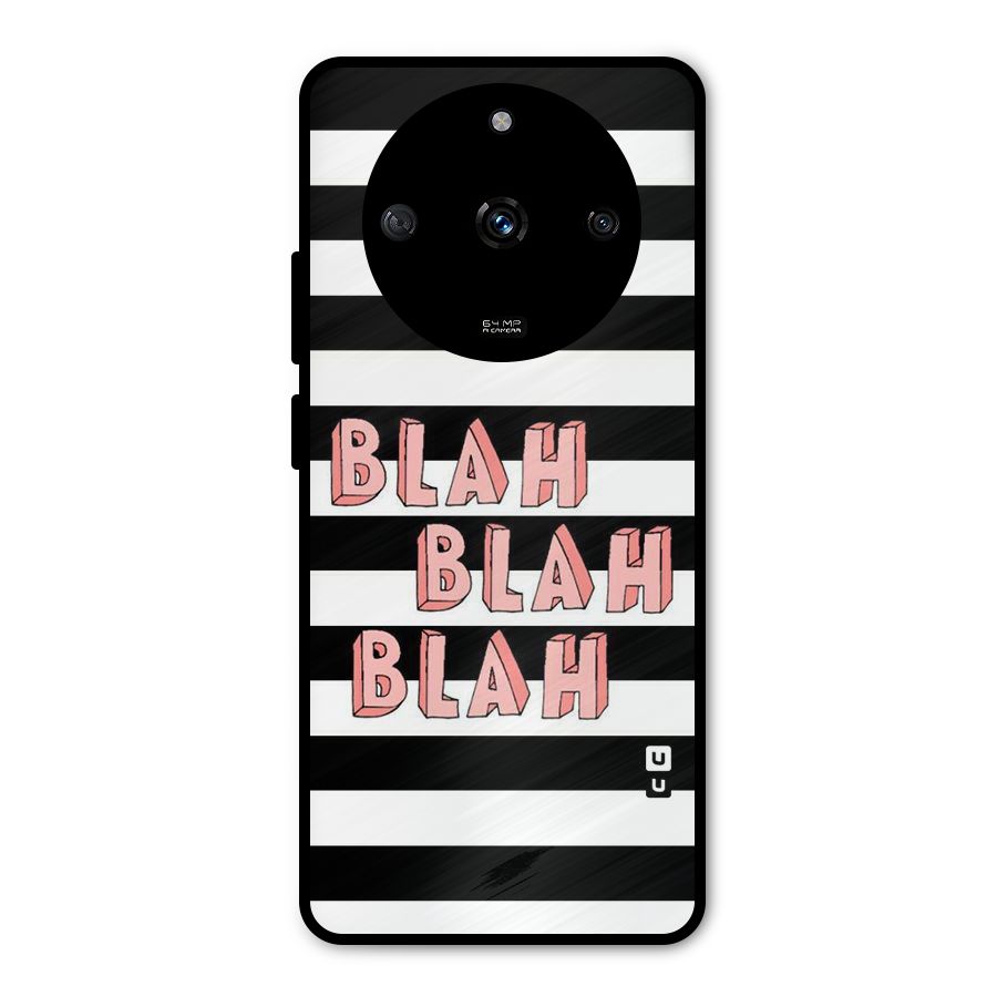 Blah Bold Stripes Metal Back Case for Realme Narzo 60 5G