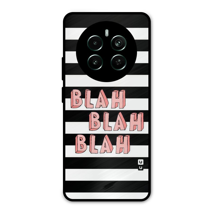 Blah Bold Stripes Metal Back Case for Realme Narzo 70 Pro