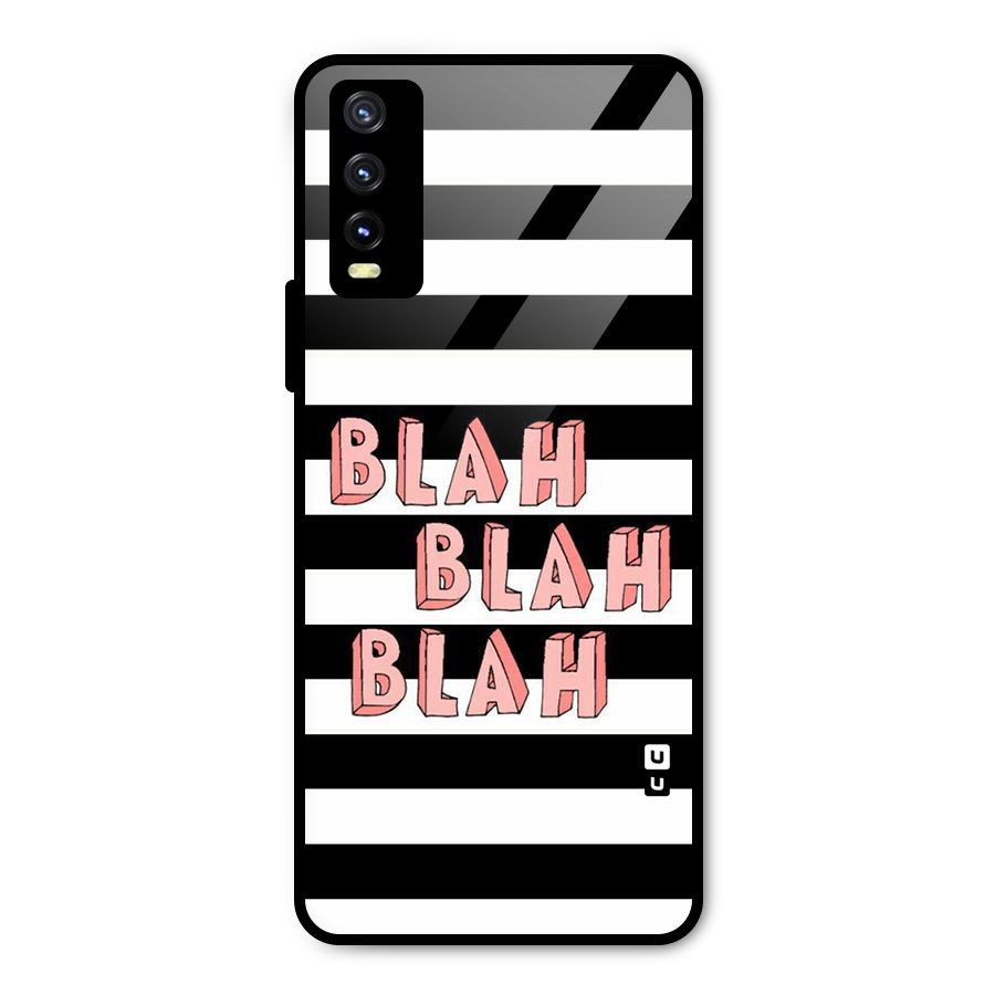 Blah Bold Stripes Metal Back Case for Vivo Y20