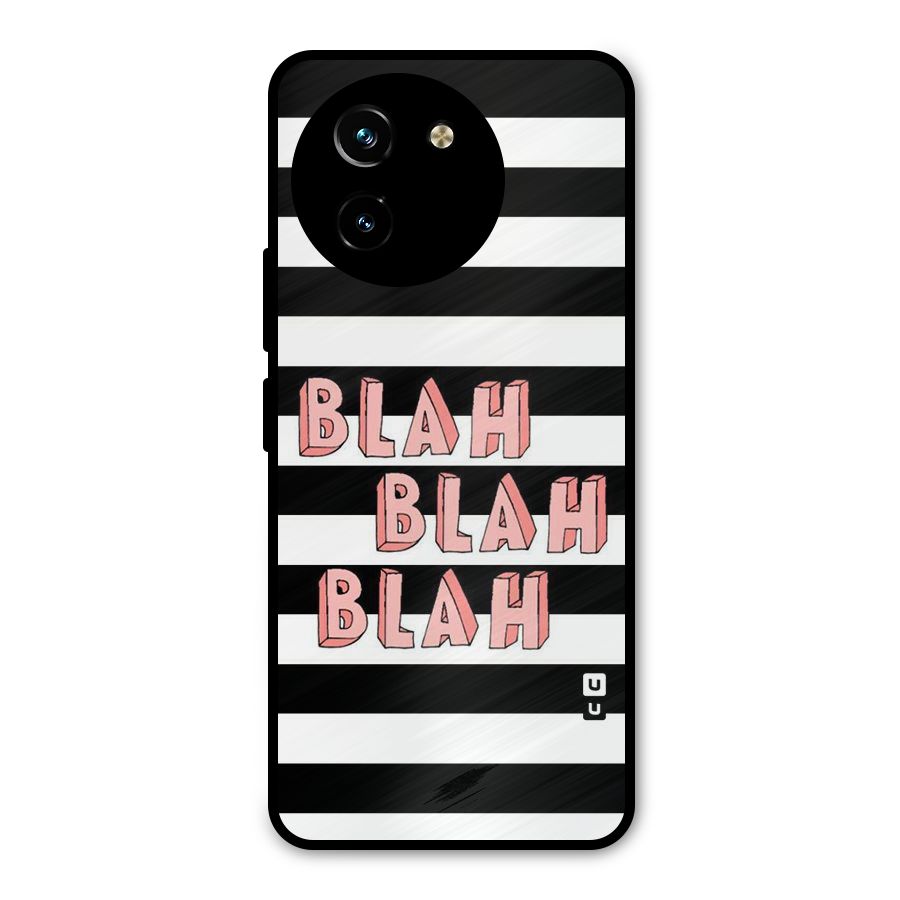 Blah Bold Stripes Metal Back Case for Vivo Y200i