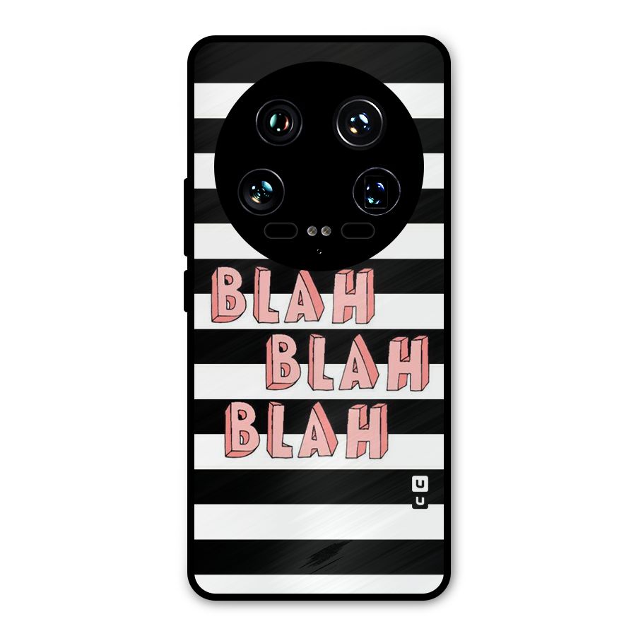 Blah Bold Stripes Metal Back Case for Xiaomi 14 Ultra