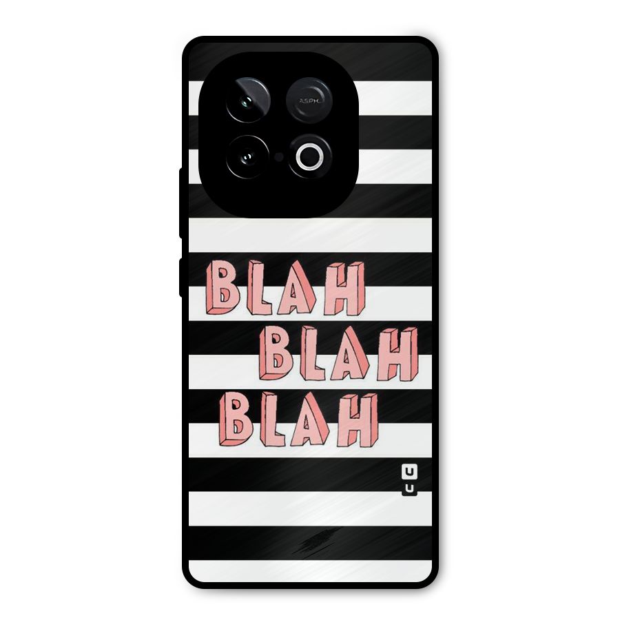 Blah Bold Stripes Metal Back Case for iQOO Neo 10