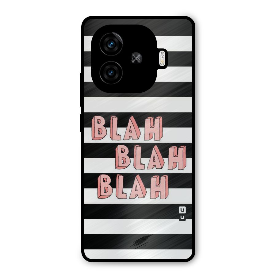 Blah Bold Stripes Metal Back Case for iQOO Neo 10R