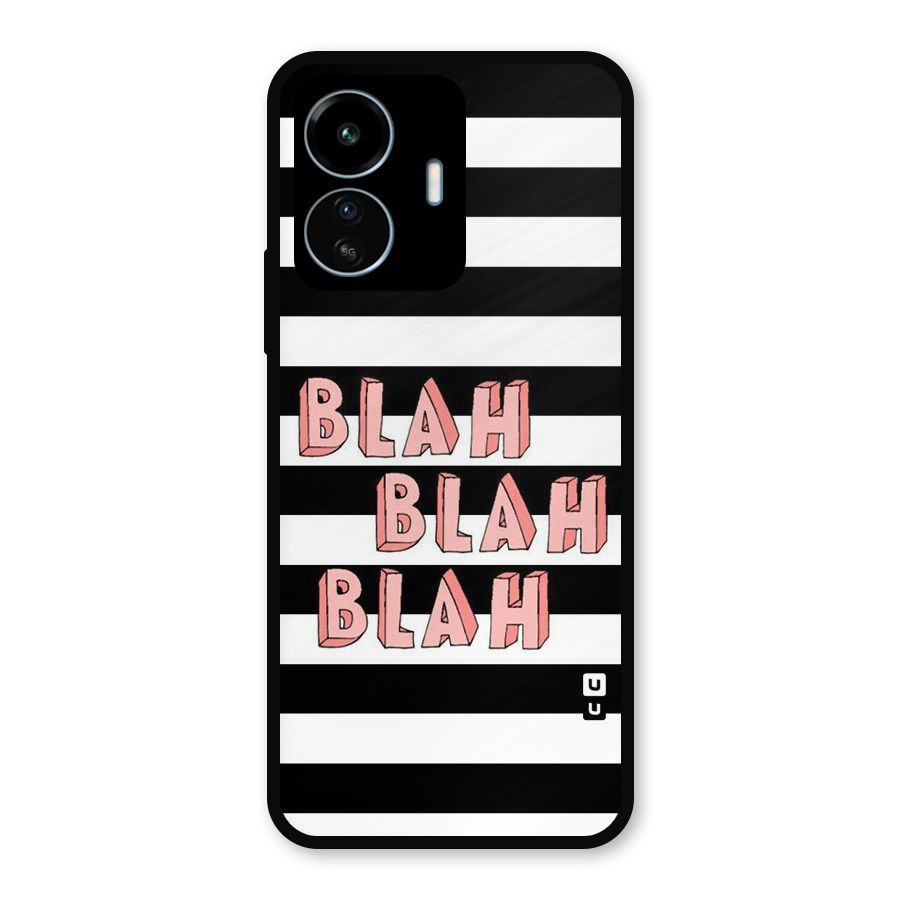 Blah Bold Stripes Metal Back Case for vivo iQOO Z6 Lite 5G