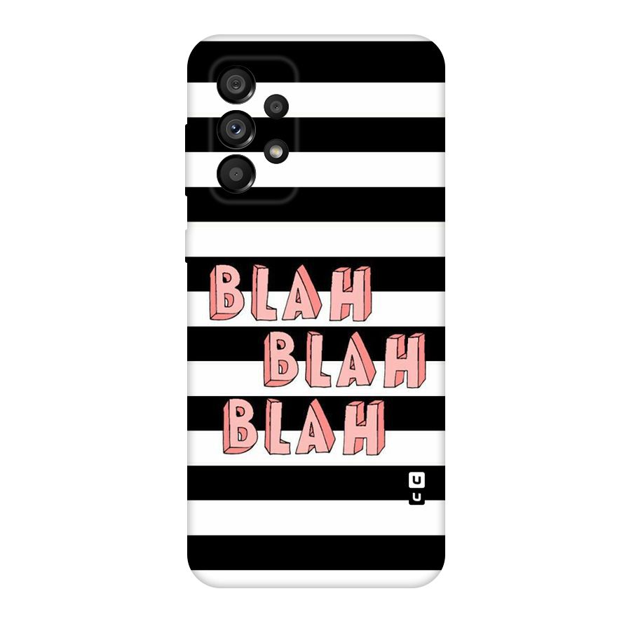 Blah Bold Stripes Original Polycarbonate Back Case for Galaxy A73 5G