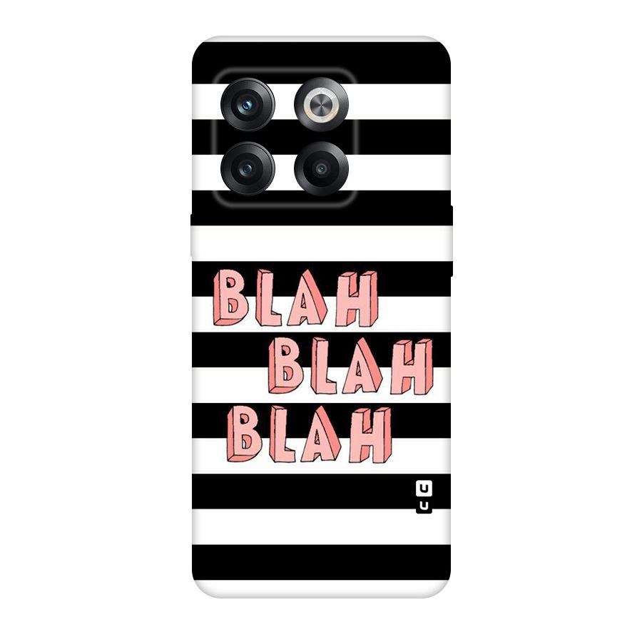 Blah Bold Stripes Original Polycarbonate Back Case for OnePlus 10T