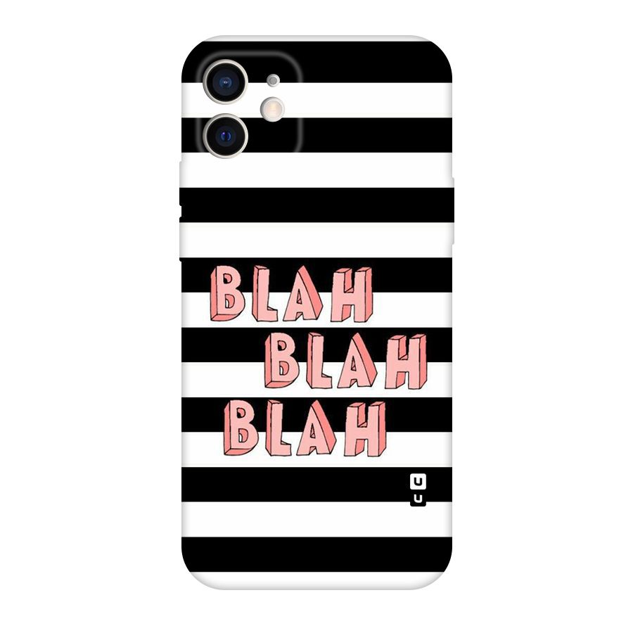 Blah Bold Stripes Original Polycarbonate Back Case for iPhone 12
