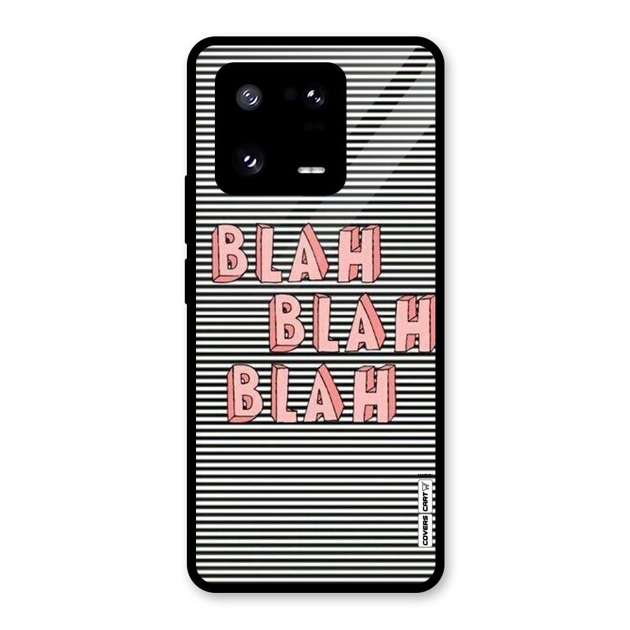 Blah Stripes Glass Back Case for Xiaomi 13 Pro