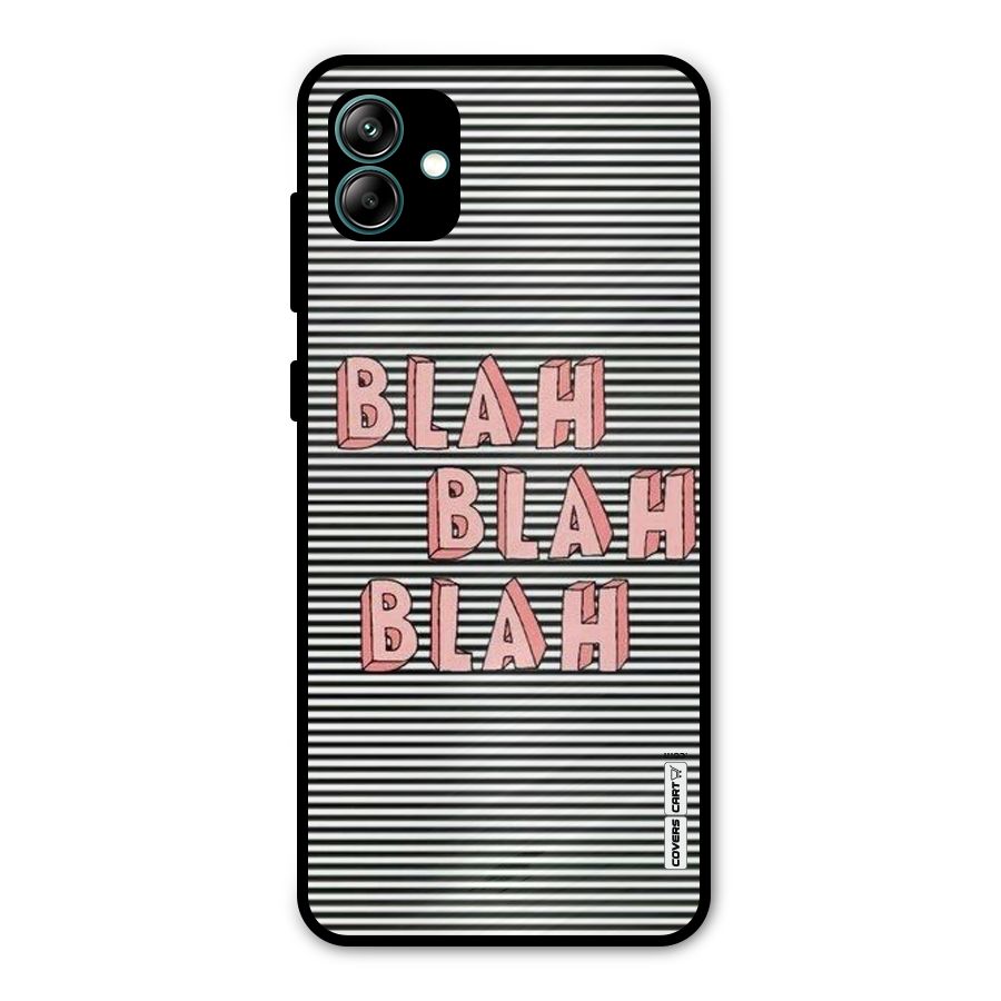 Blah Stripes Metal Back Case for Galaxy A04