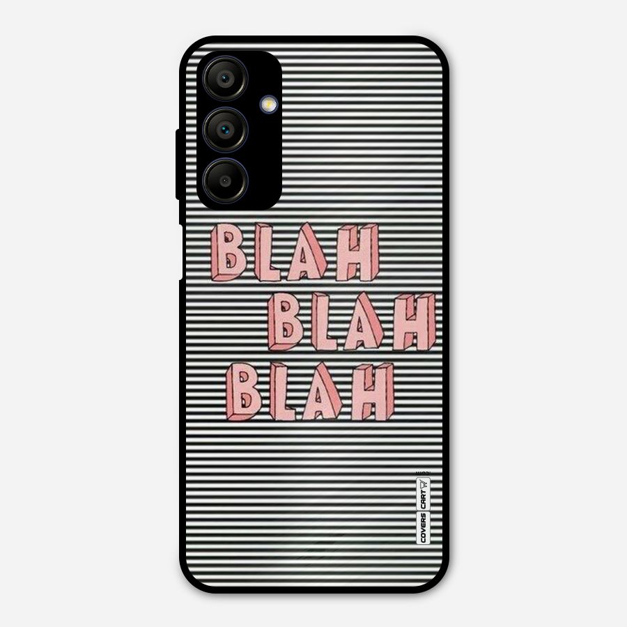 Blah Stripes Metal Back Case for Galaxy A15 5G