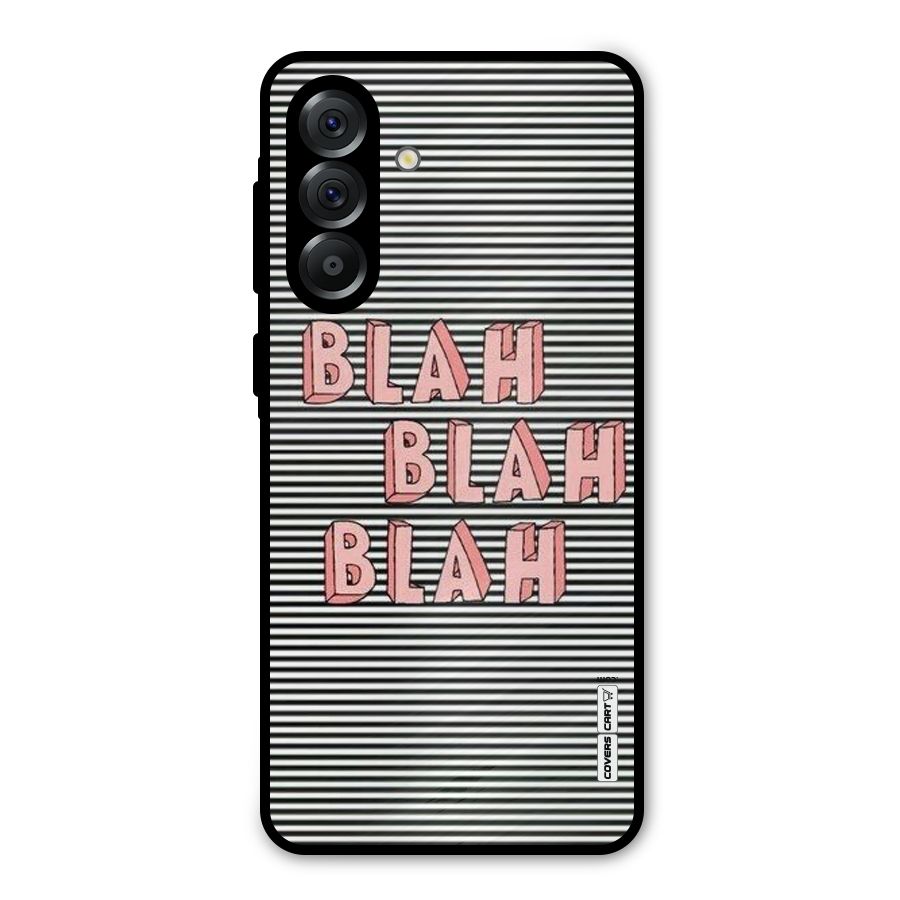 Blah Stripes Metal Back Case for Galaxy A36