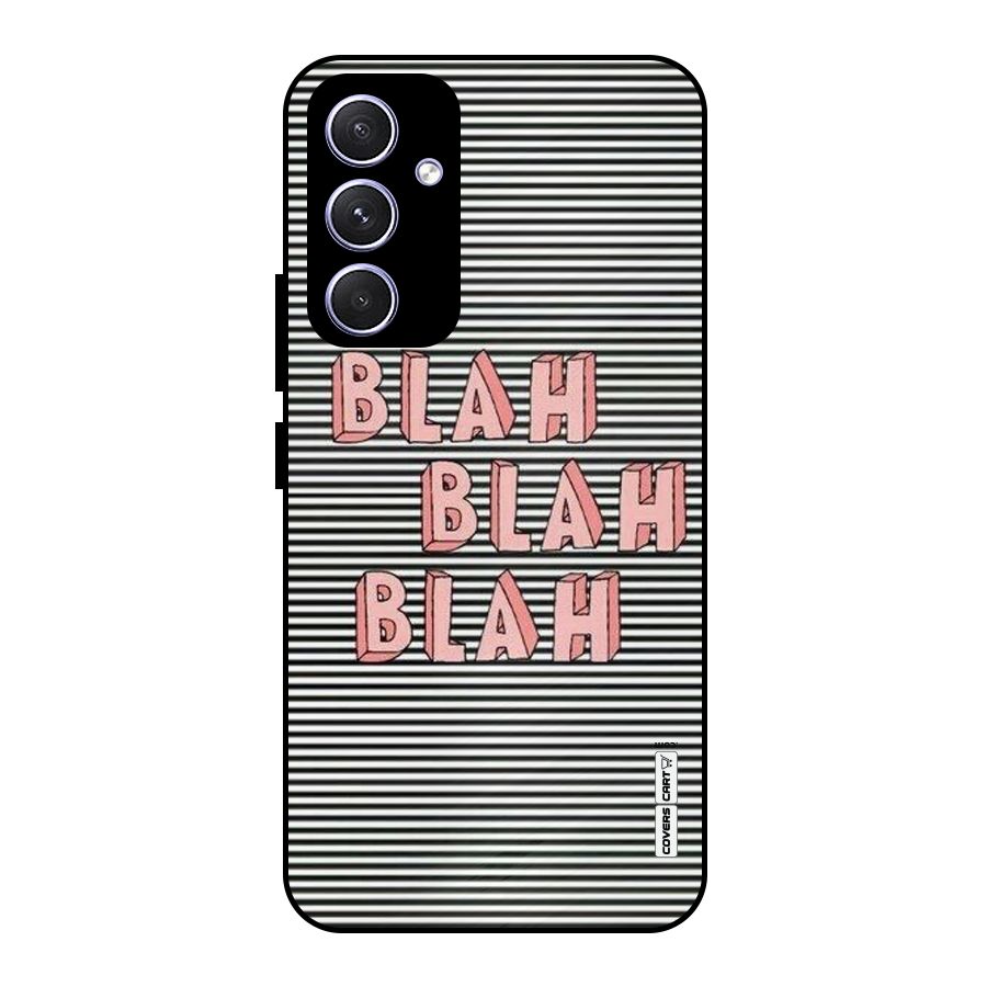 Blah Stripes Metal Back Case for Galaxy A54