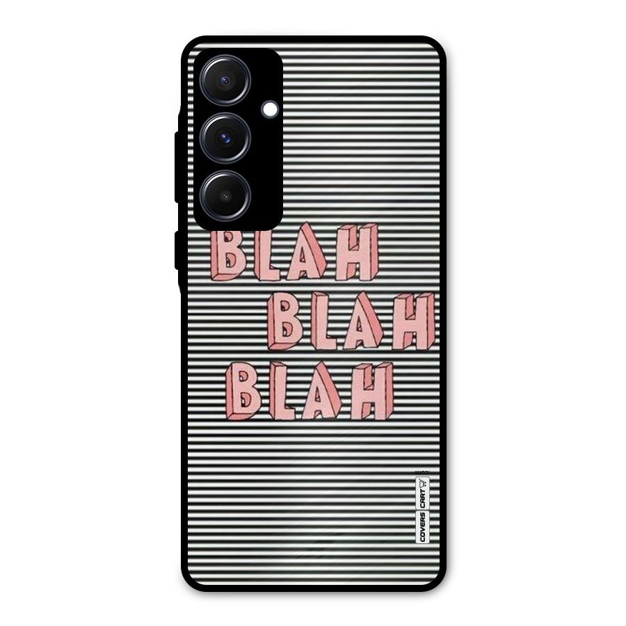 Blah Stripes Metal Back Case for Galaxy A55